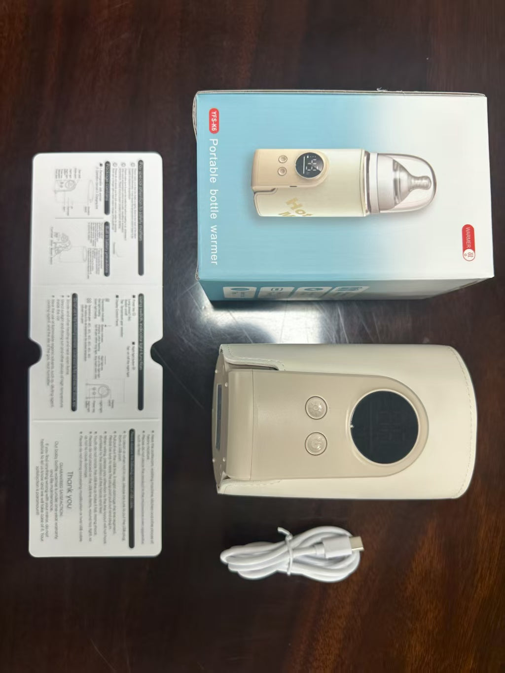 Portable 6 Heating Baby Bottle Warmer