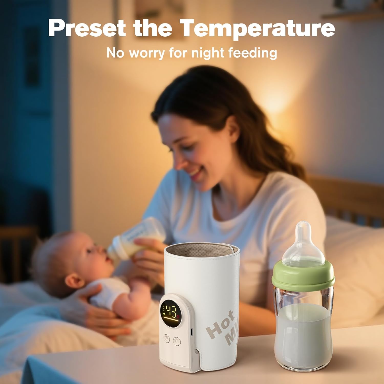 Portable 6 Heating Baby Bottle Warmer
